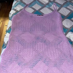 Lavender Bikini see threw coverup